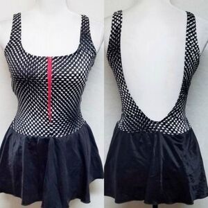 VINTAGE Avon Fashions Black Retro Dress Swimsuit